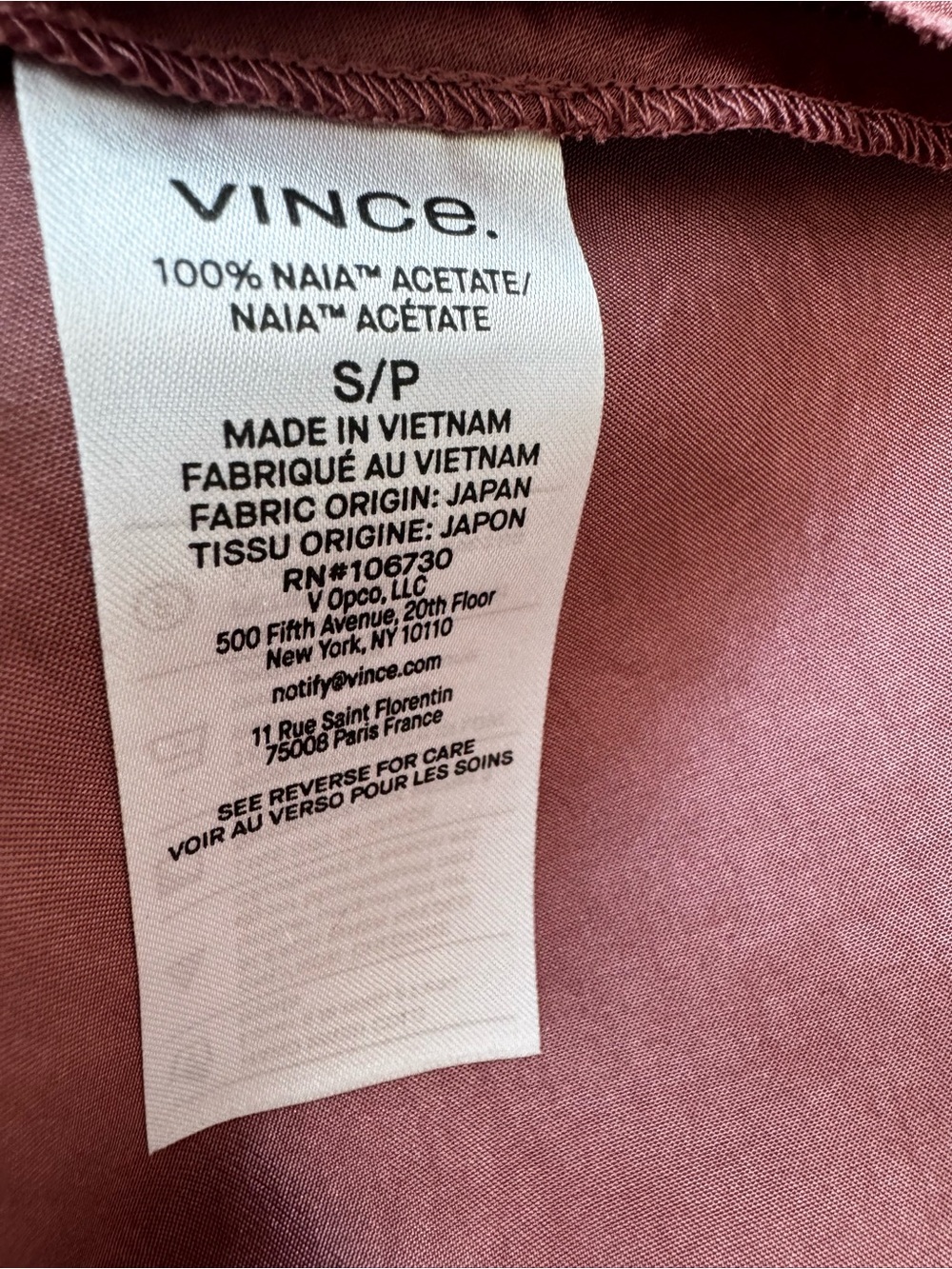 Vince Satin Midi Slip Skirt in Dusty Rose size S - Picture 7 of 14